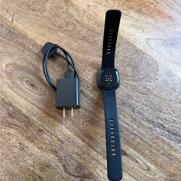 Fitbit Versa 4 with Black Band